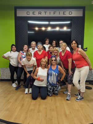 Our Memorial Day Power Hour group loves our gym and instructors!