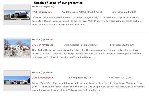 See our Commercial Property Search Page