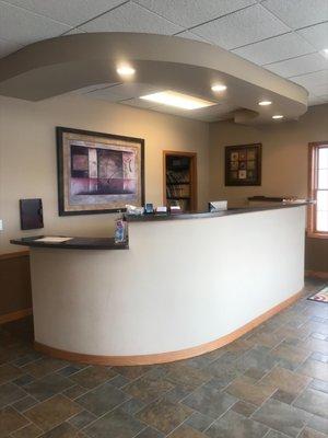 The front desk where you will be warmly greeted and checked in