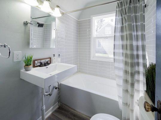 A bathroom we remodeled