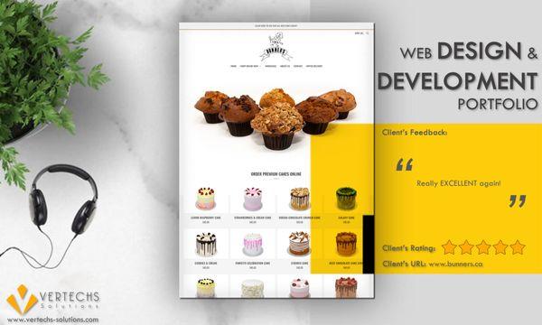 Shoppify website for online baked goods