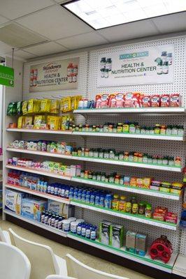 OTC vitamins and supplements