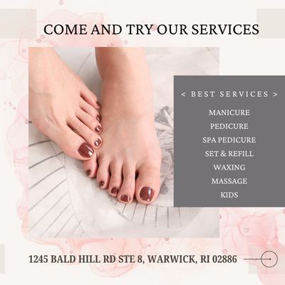 Come and try our services