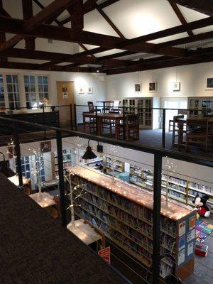 Second floor view of children's library