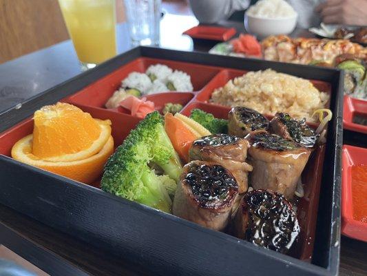 Beef Negimaki Lunch Box