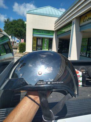 Scored this cool Harley Davidson helmet!