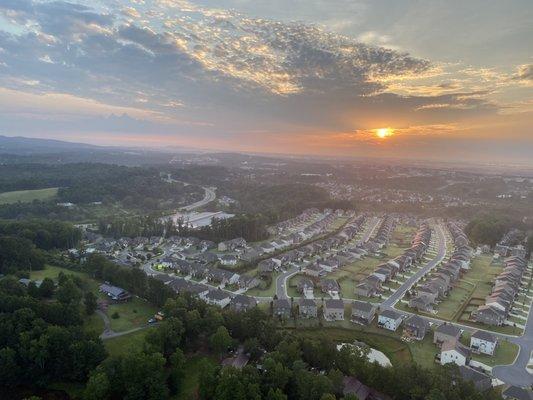 Our guests took this picture while hot air ballooning