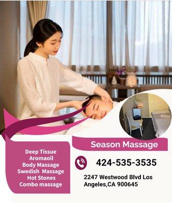 A traditional Swedish massage utilizing a system of techniques specially created to relax muscles by applying pressure to inc...