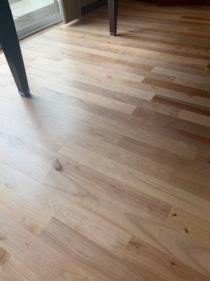 Our hardwood floors refinished.