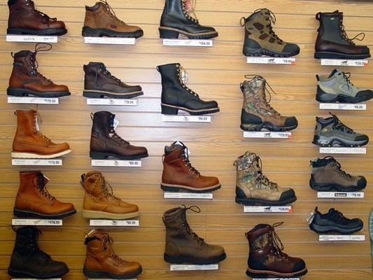 Need boots for work, play or everyday? Check out our extensive selection at Ely Surplus and Outdoor!