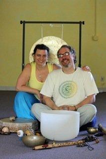 Owners Pam & Reinaldo Sound Healing, The Yoga Lily Clifton Park