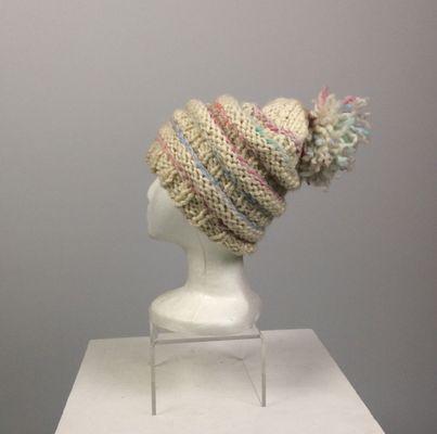 Alpaca knit hat handmade by  owner, Lidia Holl