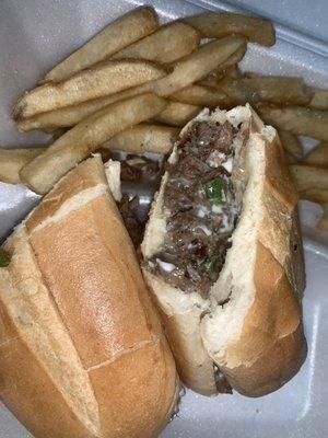 Philly cheesesteaks