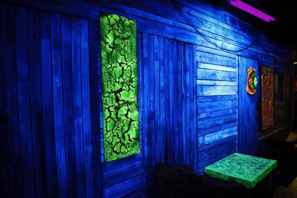 Black Light Art Room