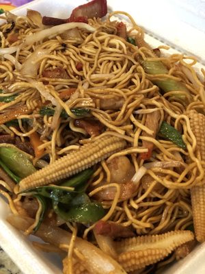 House Egg Noodle with added baby corn