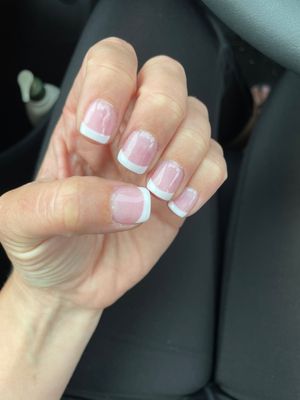 French powder gel manicure