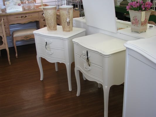 pair of bedside tables