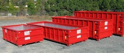 A variety of Dumpster Sizes