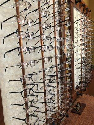 Come in and try on some of our designer frames! WE will have lots of fun!