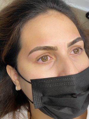 AFTER microblading. Very natural!