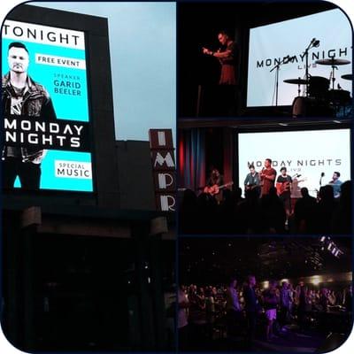 VISION City Church does monthly outreach events on Monday nights at the Improv at the Irvine Spectrum Center called Monday Nights LIVE.