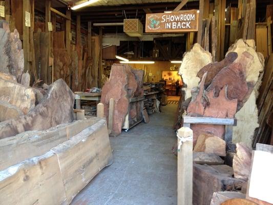 As you walk by you may think this is just some kind of lumber shop. But wait, there's more.