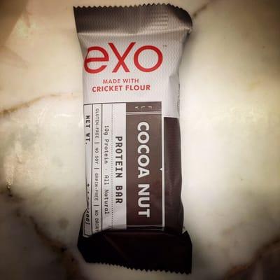 eXo Protein Bar Key Ingredient: "Crickets - A game-changing protein, naturally selected."