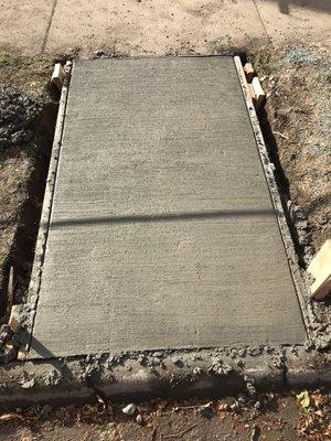 The after image of the completed slab!