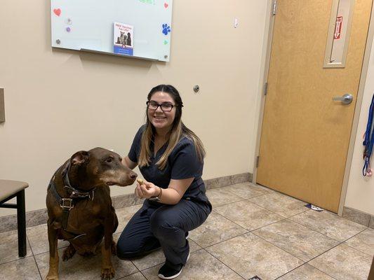 Gabby with Thor