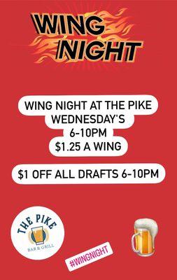 Wednesday's are wing night