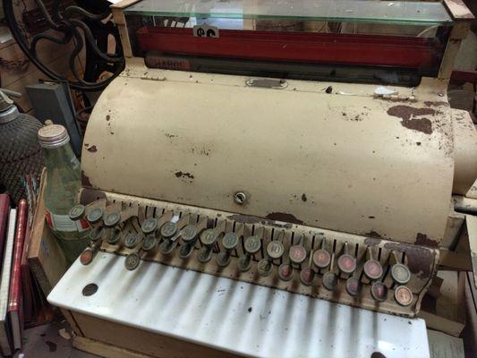 Early Cash Register in the Country Store at the Museum