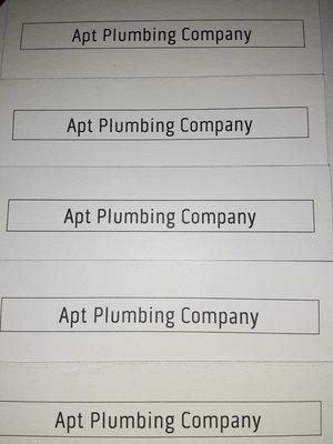 Apt Plumbing