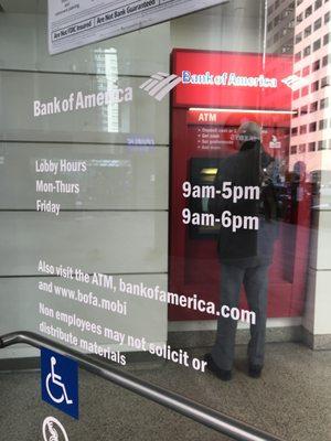 two atms in actual bank