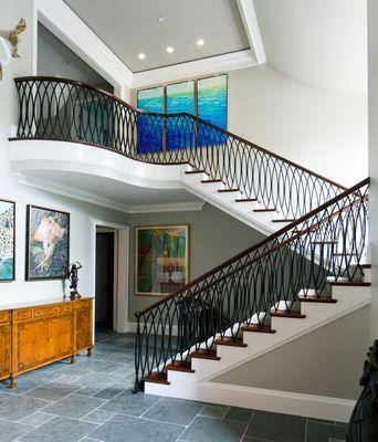 Custom metal railing