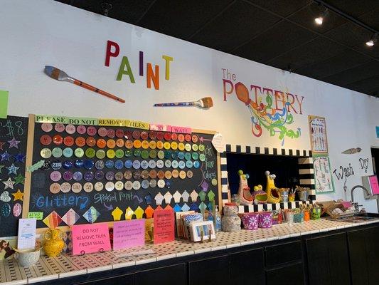 Pottery paints