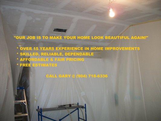 Drywall Repairs - Jacksonville, Fl.