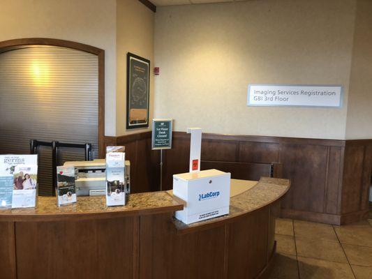 Friday, April 19, 2019: information desk.