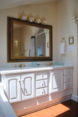 double sinks in Loft bathroom