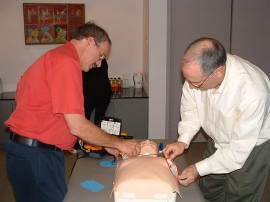 Placement of AED pads