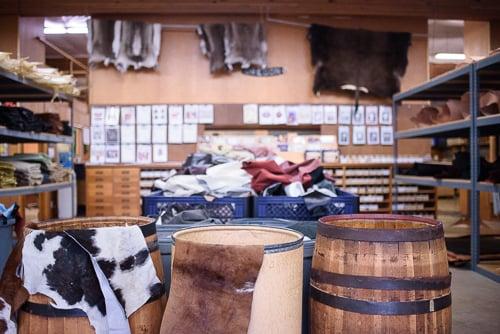 Inside the Oregon Leather Eugene Co. store