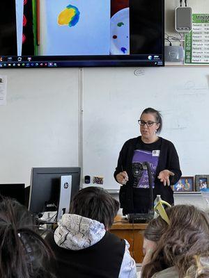 Teaching at La Loma Junior High.