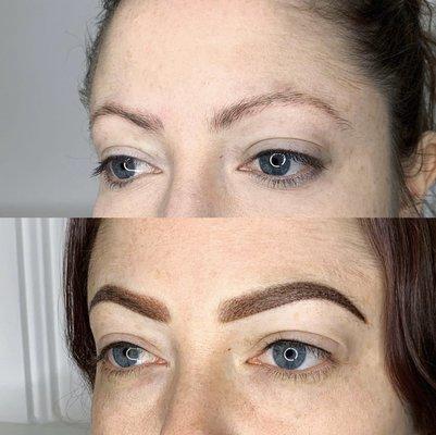 Amazing powder brow coverup by Karilyn.