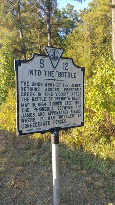 Into the Bottle Historical Marker