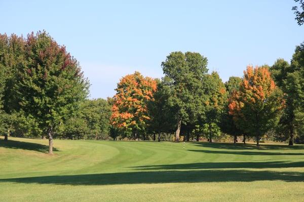 Hole #1 at Clifton Hollow Golf Club - Par 4, 380 yrds.