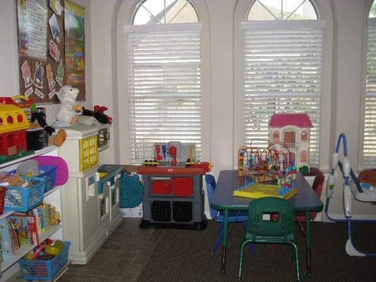 Another part of our playroom area.