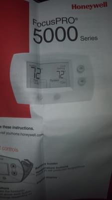 New thermostat