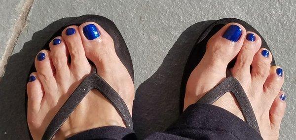 Beautiful job making my toes look and feel human again after months of winter hibernation