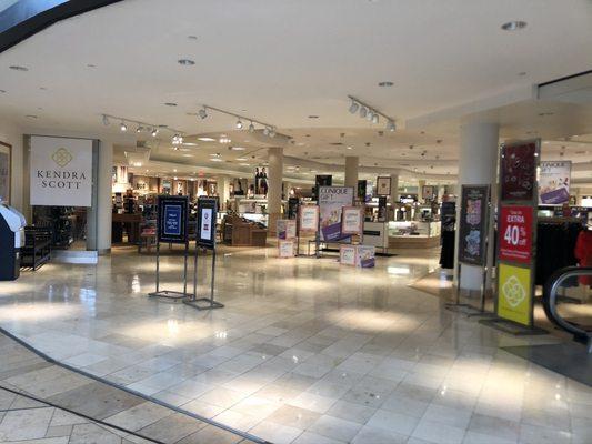 Interior from mall entrance