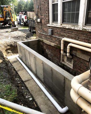 New basement entryway