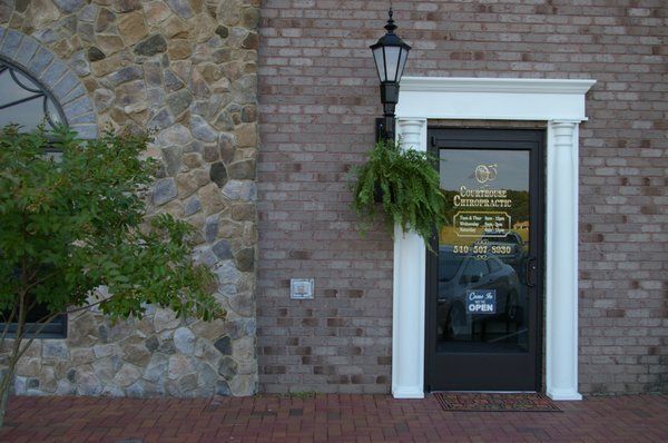 Courthouse Chiropractic Front Door. Located in Spotsylvania, Virginia